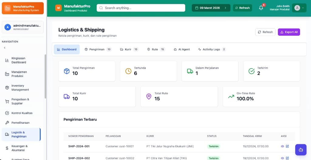 Logistik & Pengiriman